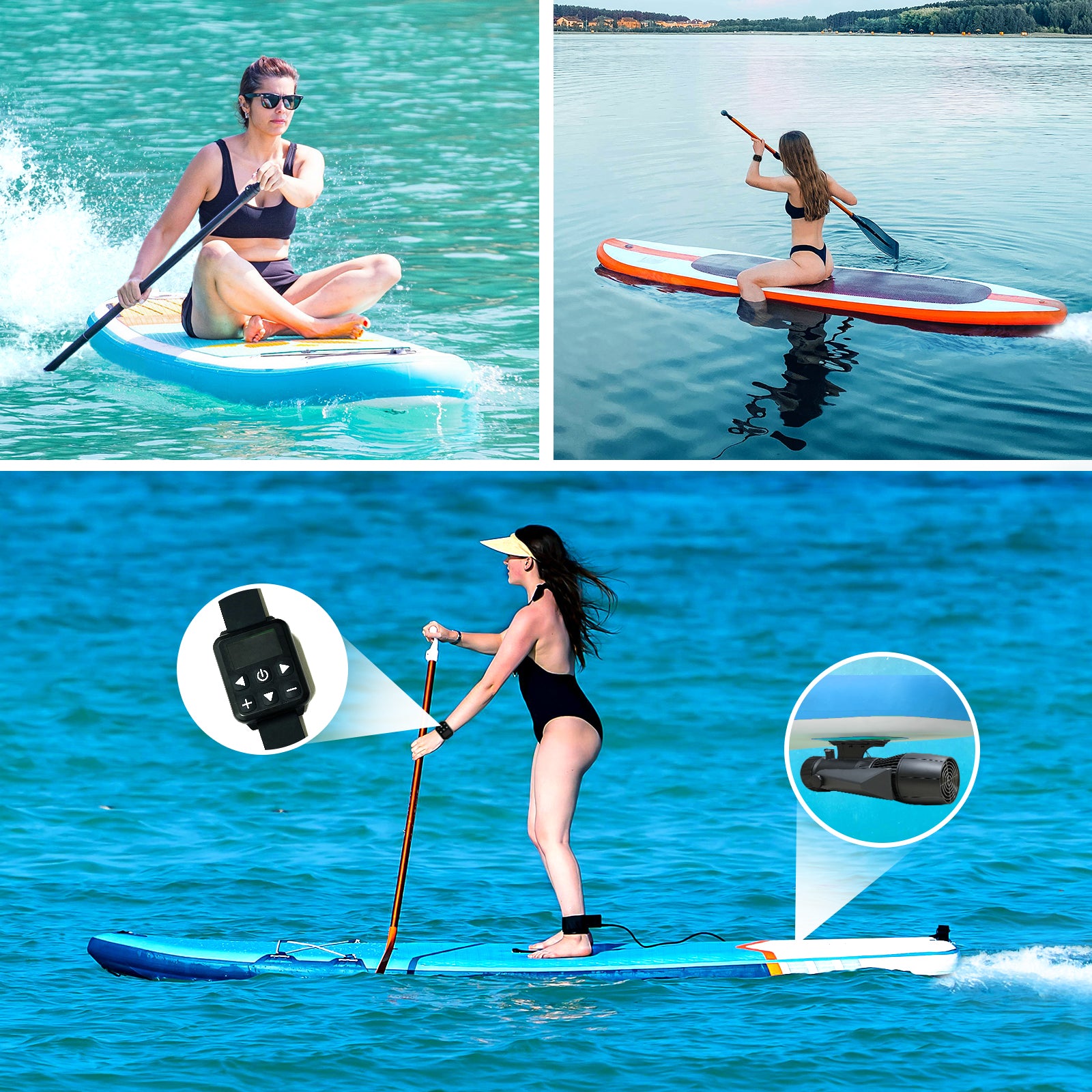 Underwater Scooter, Sea Scooter for Pool, Diving, Snorkeling, and Swimming - 500W High Power Ultra-Long Battery Life Portable Water Scooter for Adults and Kids
