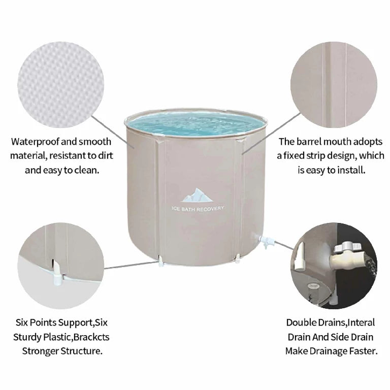 Foldable Portable Cold Plunge Ice Bath Tub - 8218