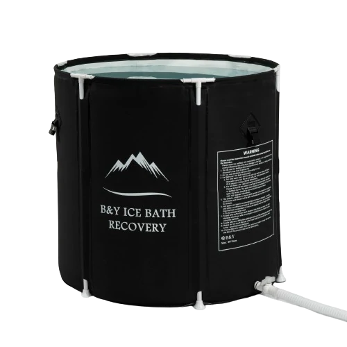 Compact Halrove portable bathtub for adults, ideal for gym and outdoor use.