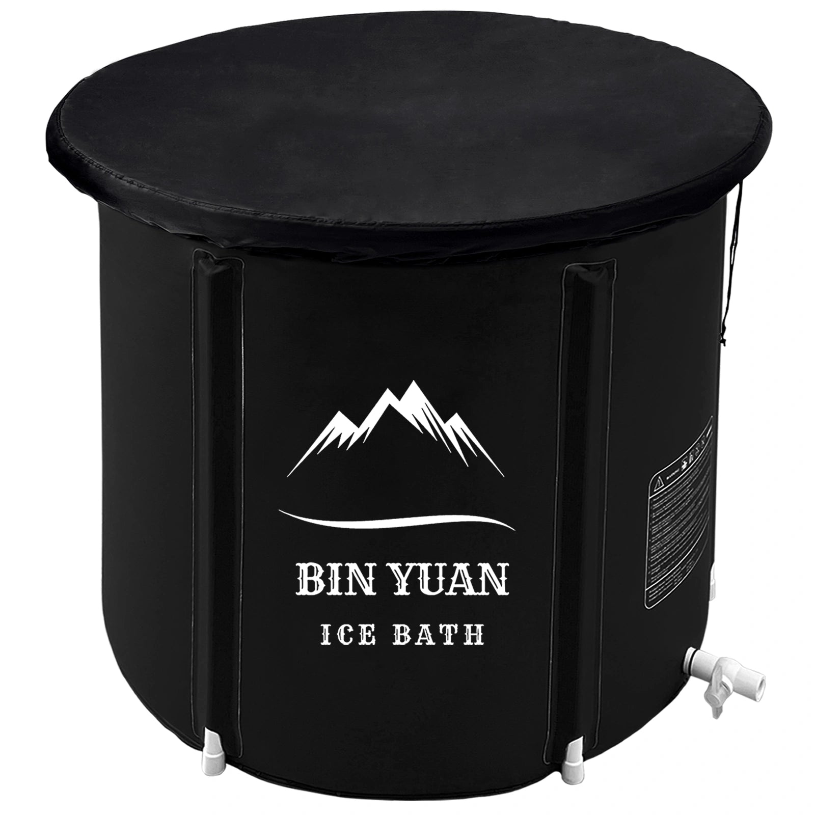 Large inflatable ice bath tub with ample space for maximum comfort.