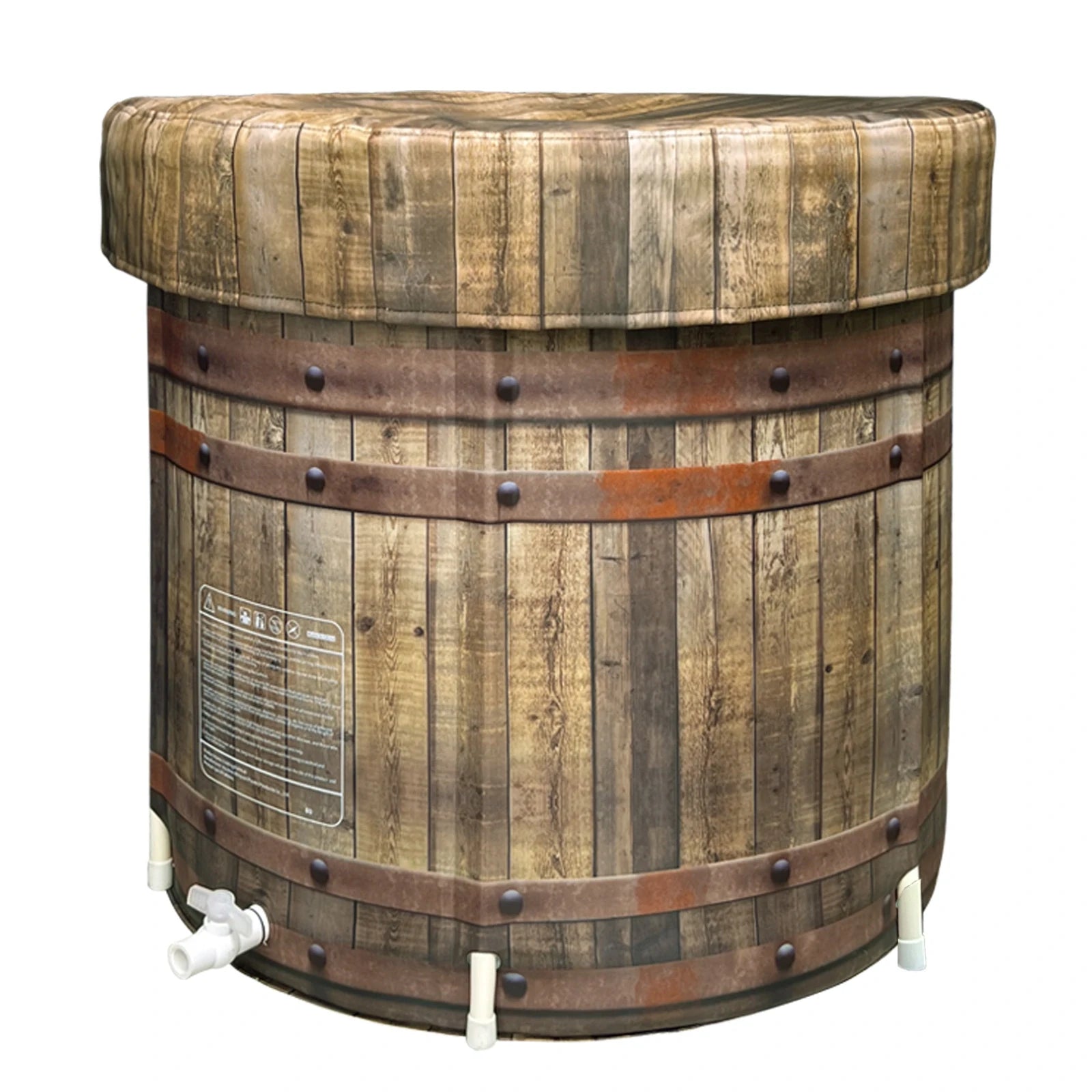 Portable foldable cold plunge tub for ultimate relaxation