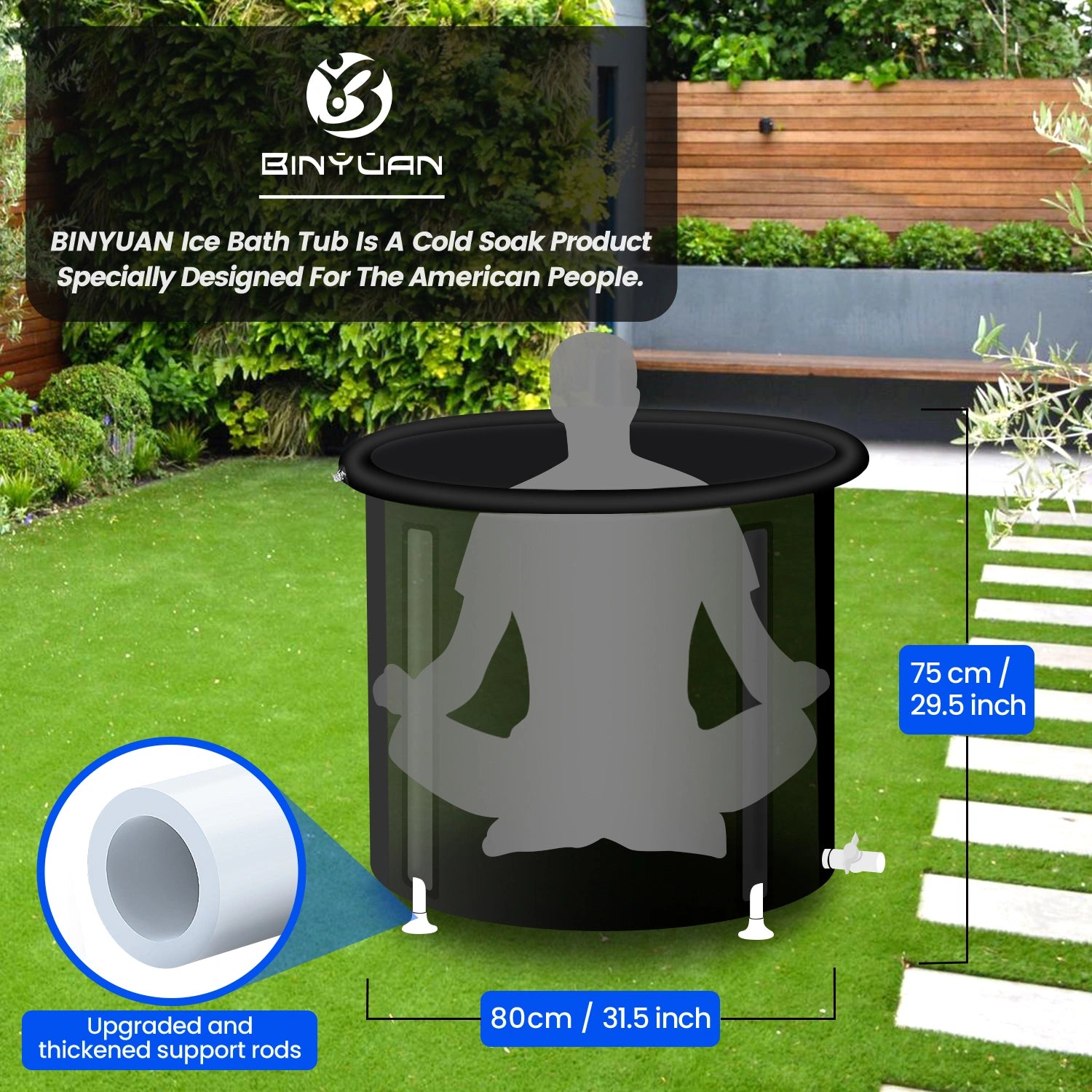 Durable Portable Cold Plunge Tub for Athletes