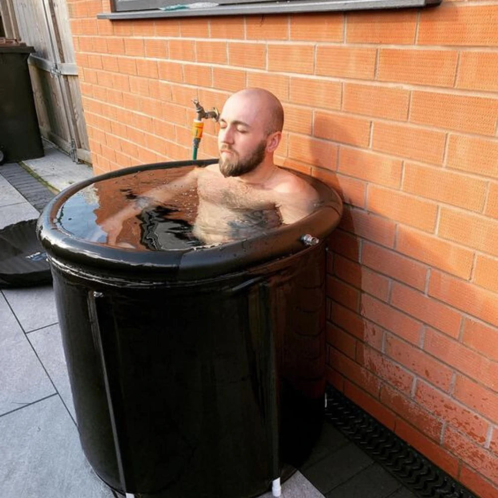 Versatile Halrove cold water plunge tub, suitable for garden relaxation and recovery.