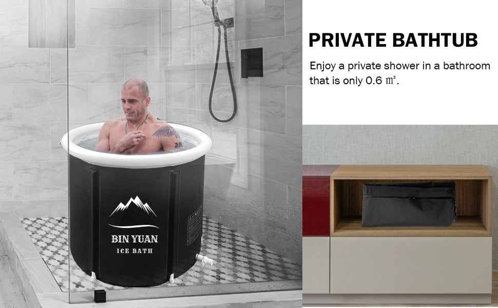 Premium ice bath tub with advanced features for the best recovery.