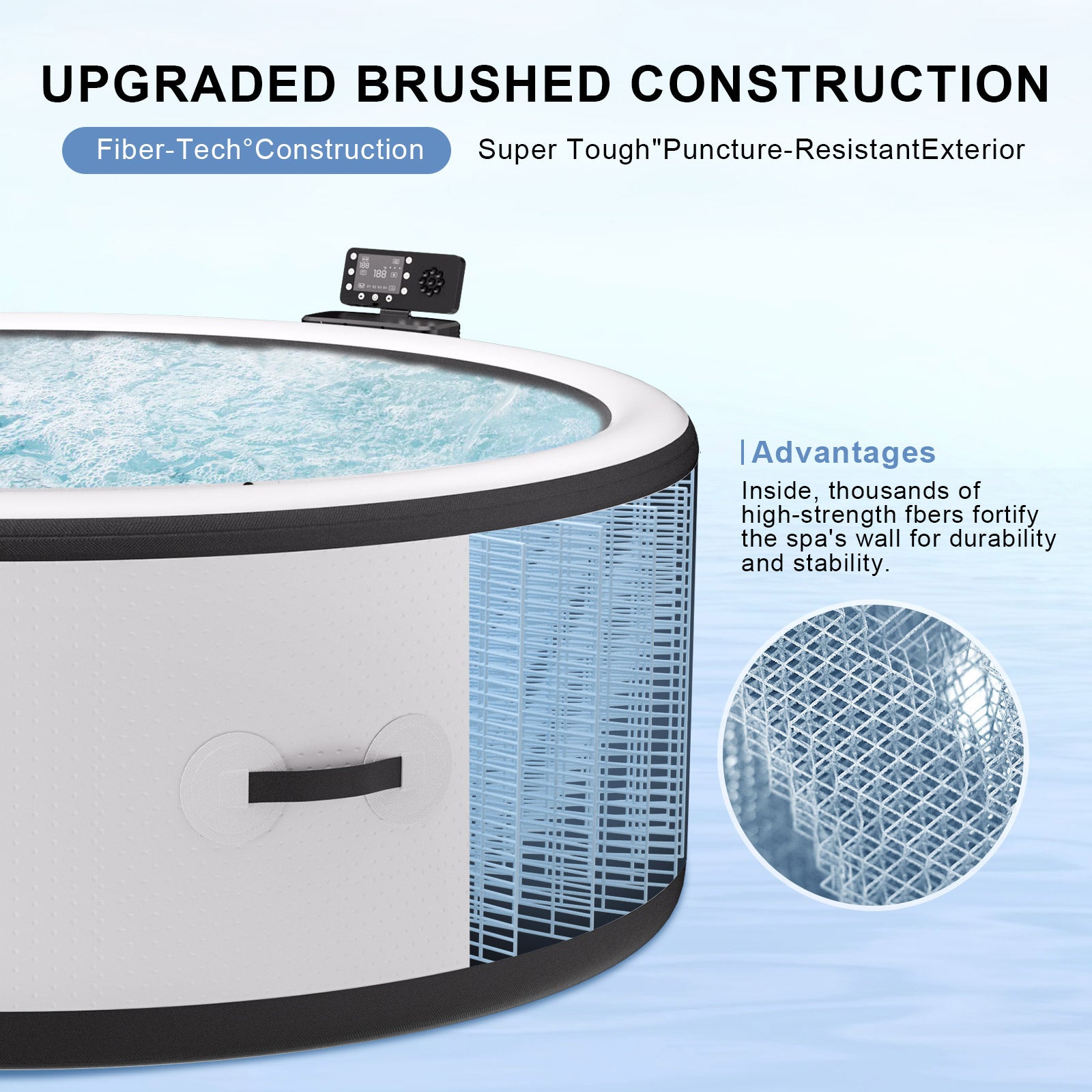 Inflatable Jacuzzi Hot Tub with Built-in Spa Features | Perfect for Outdoor Relaxation