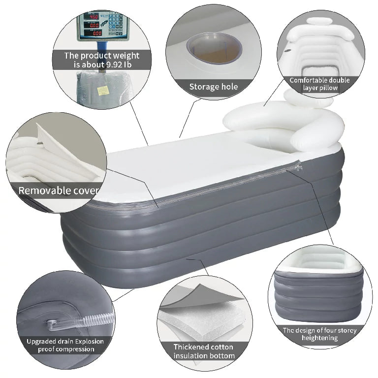 High-quality PVC portable bathtub for adults