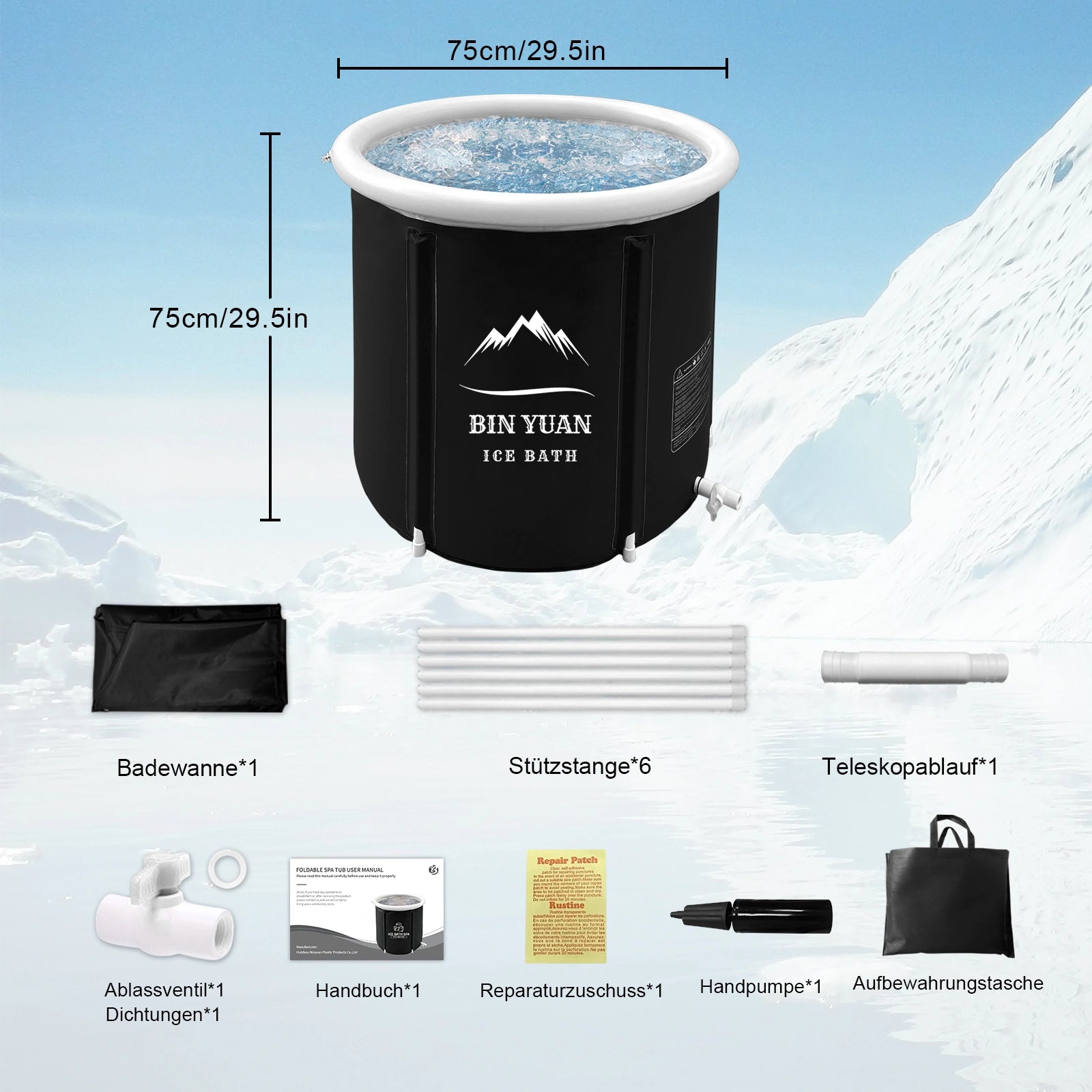 Portable hot tub for bathtub, ensuring long-lasting temperature stability