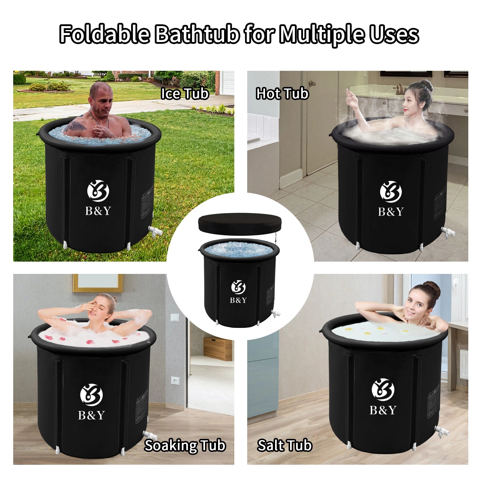 Outdoor Soaking Tub for Adults - Enjoy outdoor hot or cold soaks with this portable soaking tub.