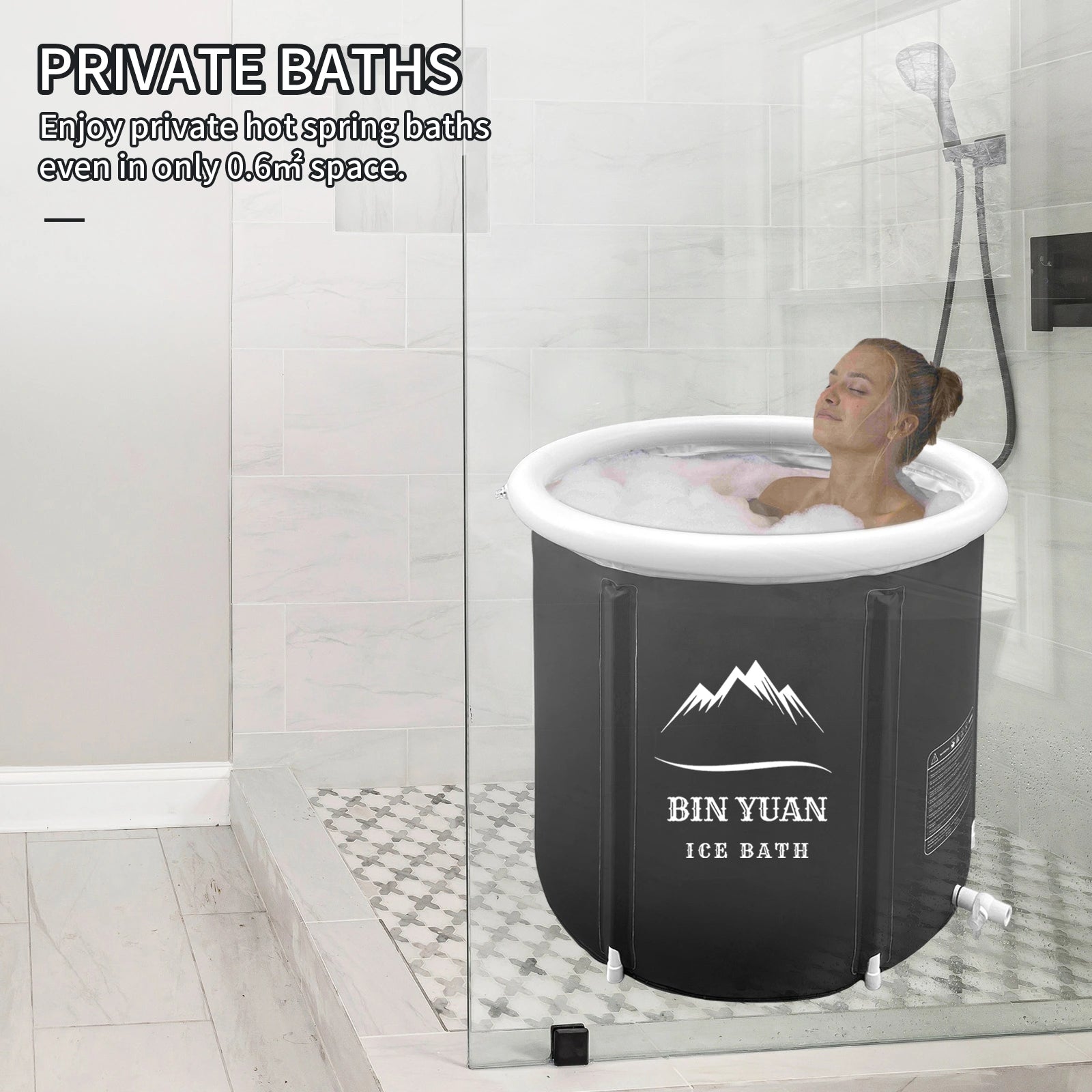 Advanced 6-layer insulated ice bath for weight loss