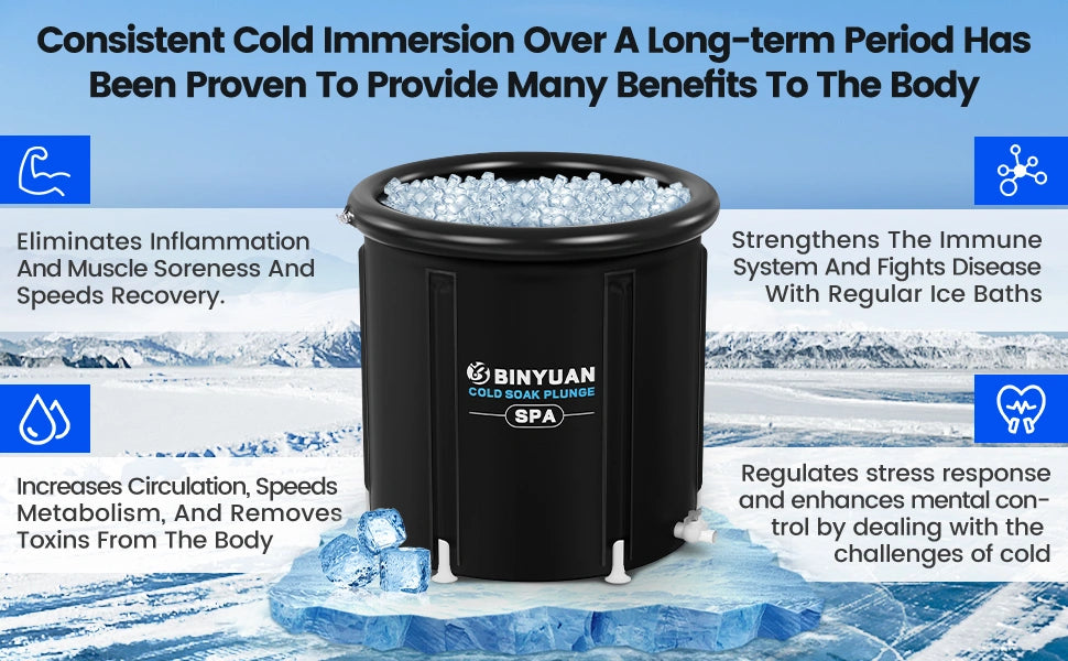Consistent cold immersion benefits include reducing inflammation, boosting circulation, strengthening immunity, and regulating stress response.