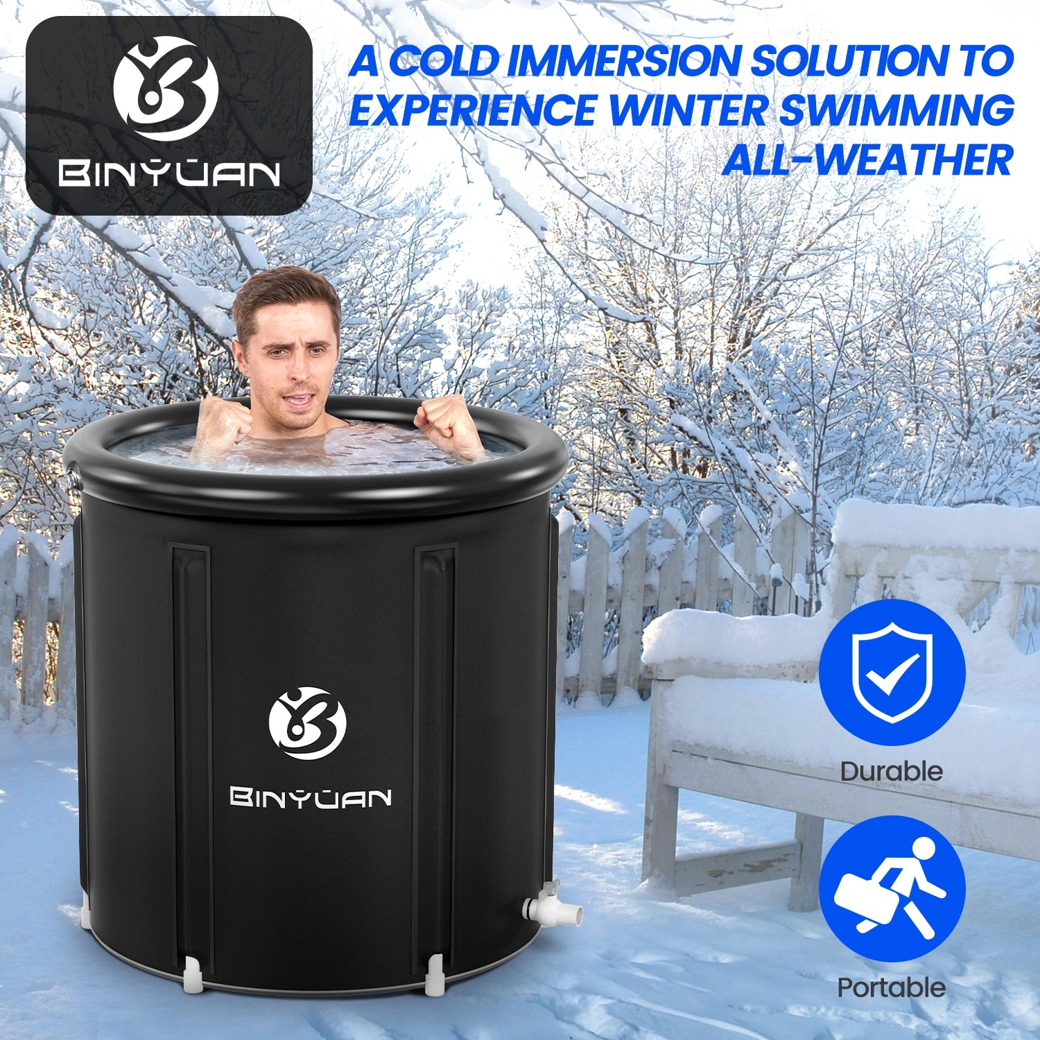 High-quality Inflatable Portable Cold Plunge Ice Bath Tub for home use