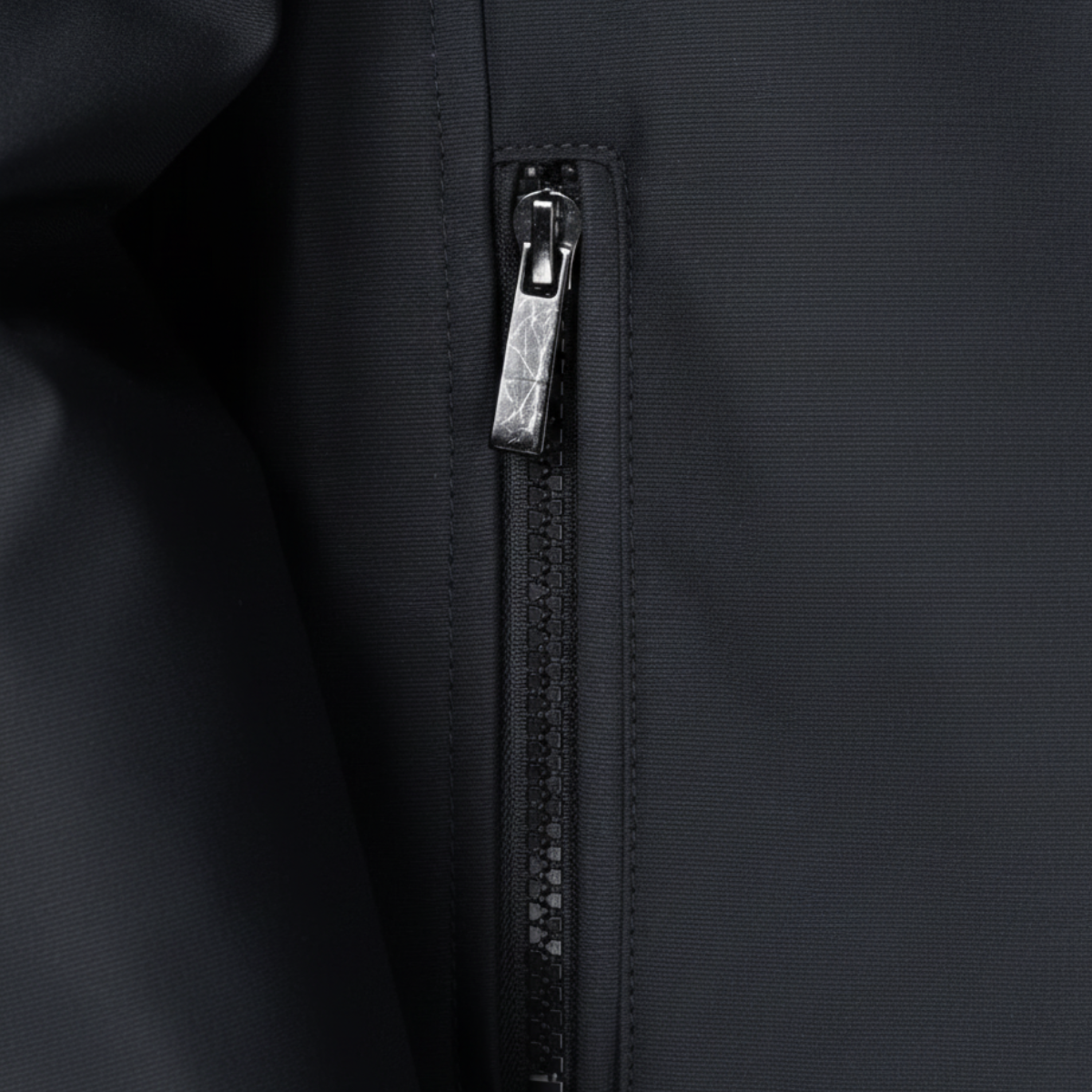Men's Bomber Jacket with Stand Collar and Zip Front