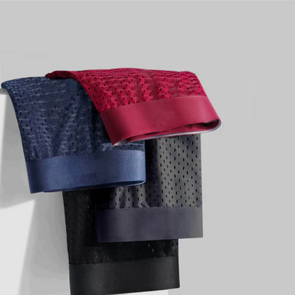 Men's Boxer Briefs with Textured Mesh Panel 10-Pack