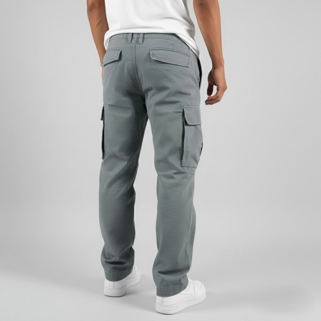 Men's Cargo Pants with Relaxed Fit and Side Cargo Pockets
