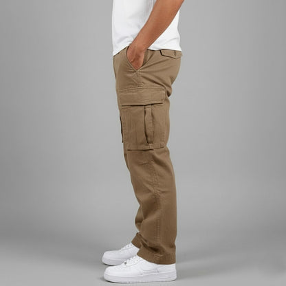 Men's Cargo Pants with Relaxed Fit and Side Cargo Pockets