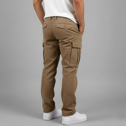 Men's Cargo Pants with Relaxed Fit and Side Cargo Pockets