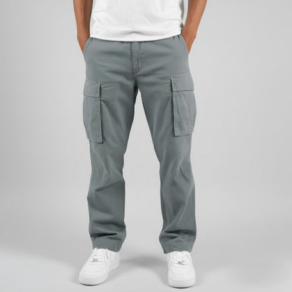 Men's Cargo Pants with Relaxed Fit and Side Cargo Pockets