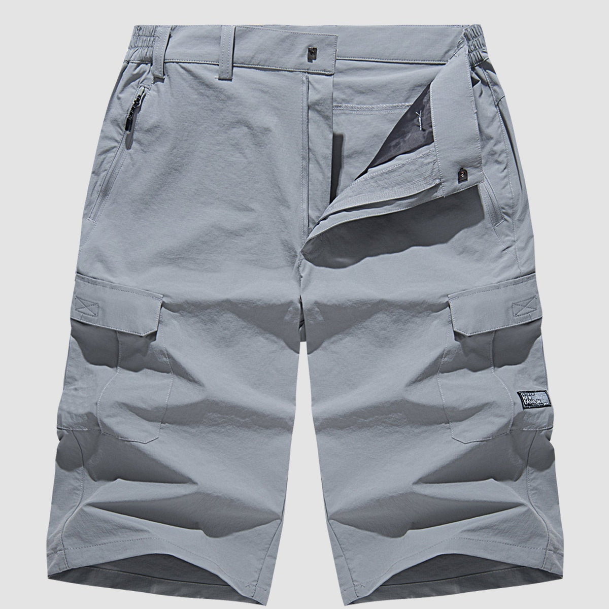 Men's Cargo Shorts Three-Quarter Length with Multiple Pockets