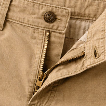 Men's Cargo Shorts with Flap Pockets and Zip Fly