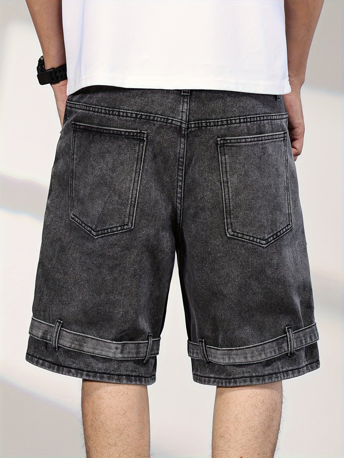 Men's Cargo Shorts with Snap-Flap Thigh Pockets