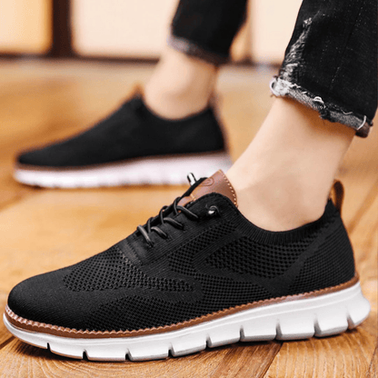 Men's Casual Sneakers with Lace-Up Closure and Chunky Sole