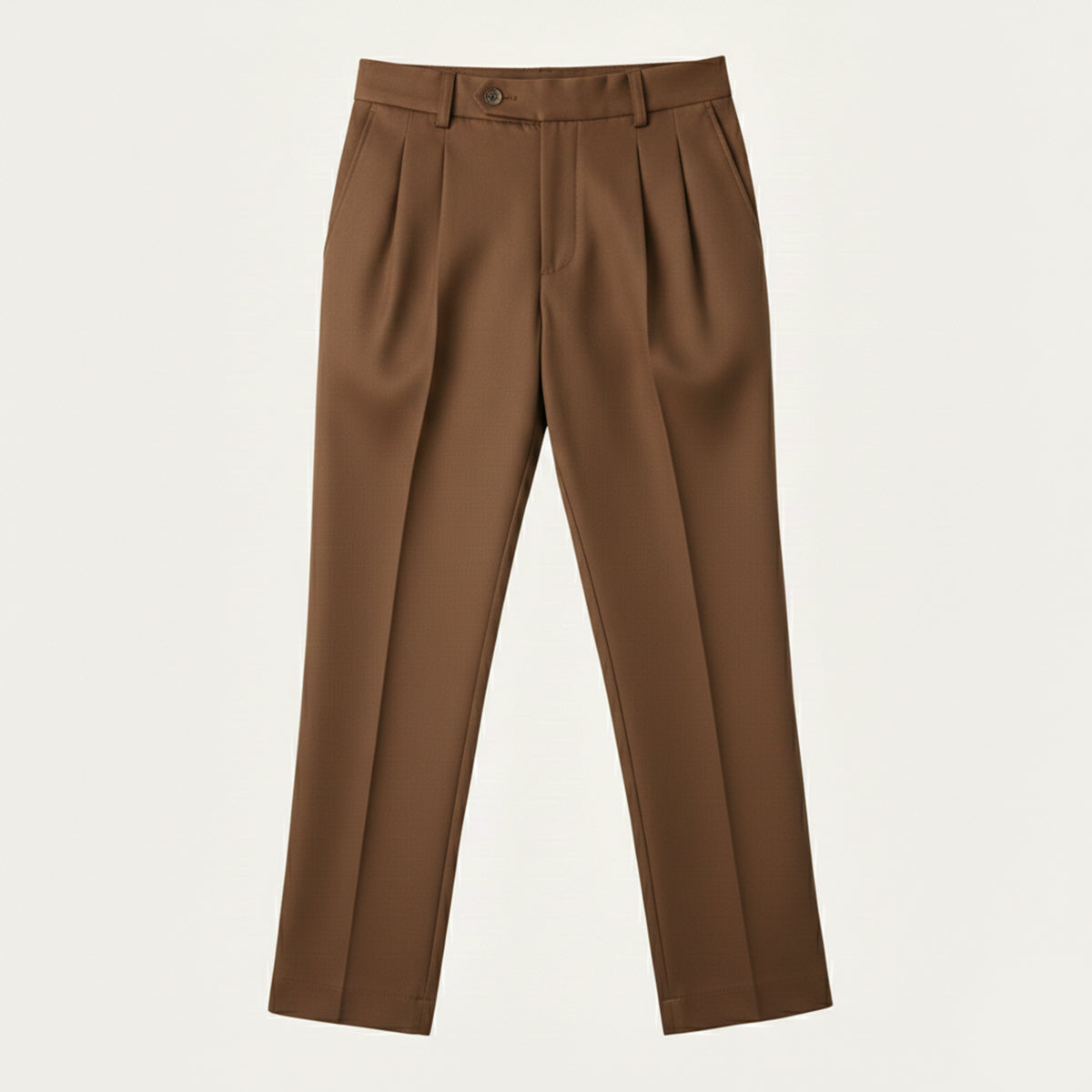 Men's Dress Pants Pleated Front with Straight Leg and Relaxed Fit