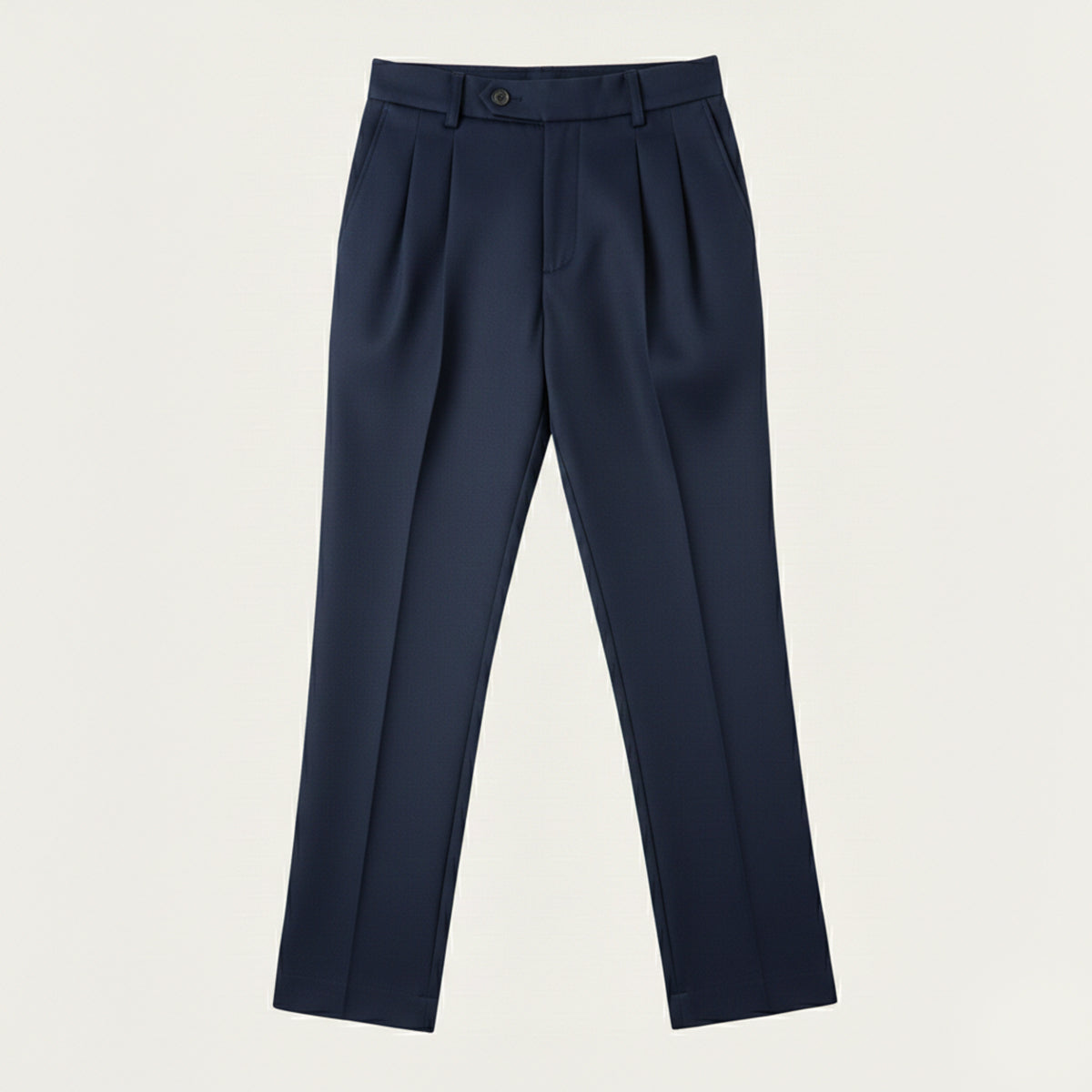 Men's Dress Pants Pleated Front with Straight Leg and Relaxed Fit