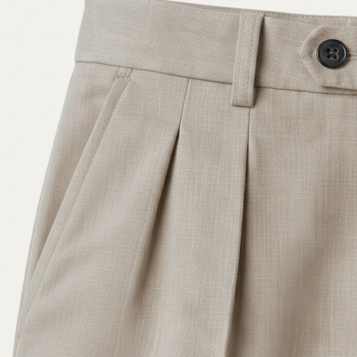 Men's Dress Pants Pleated Front with Straight Leg and Relaxed Fit