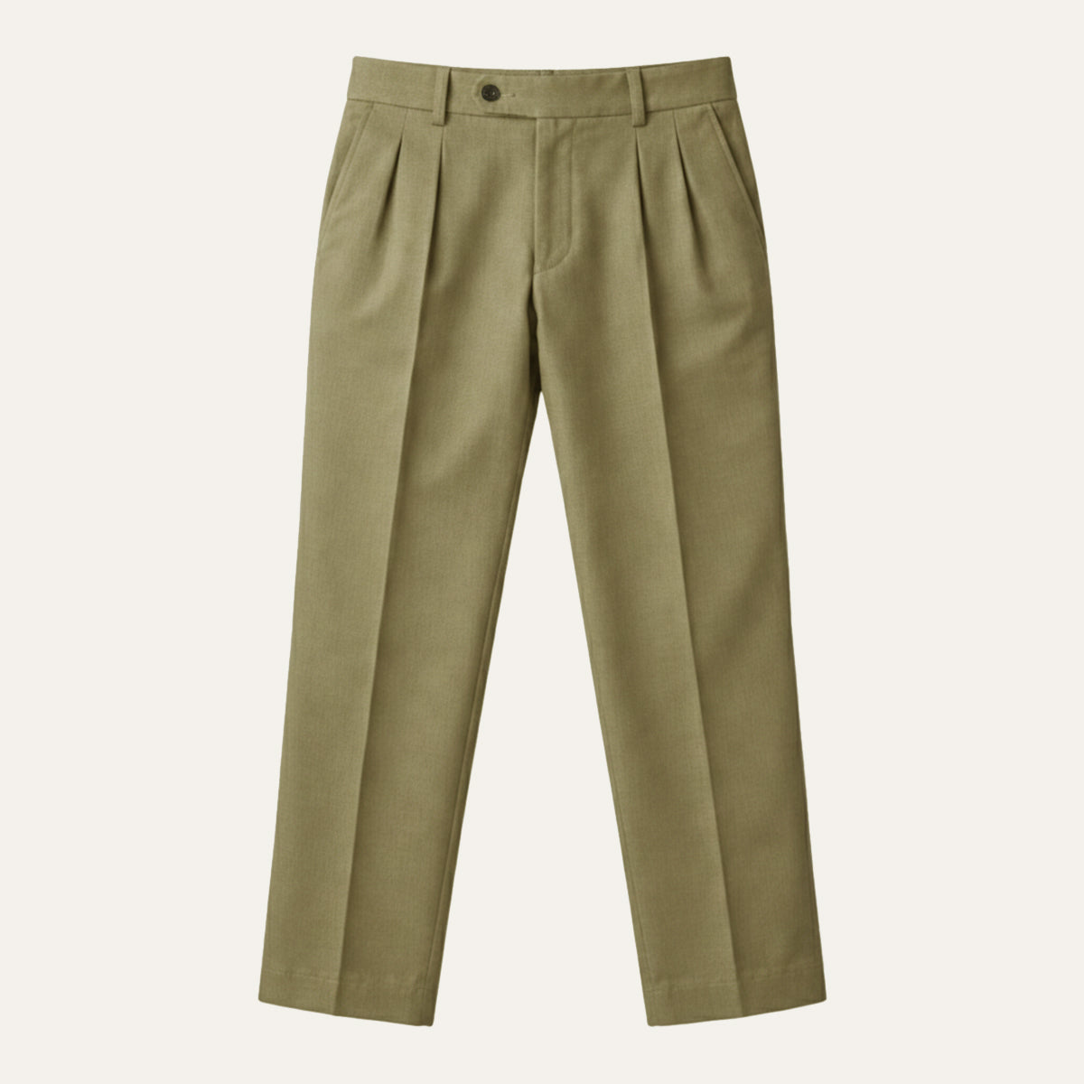 Men's Dress Pants Pleated Front with Straight Leg and Relaxed Fit