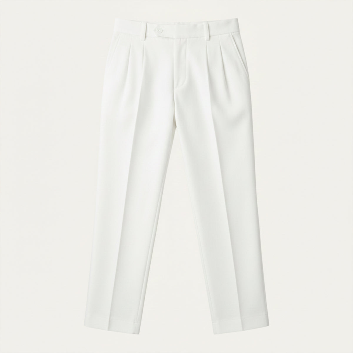 Men's Dress Pants Pleated Front with Straight Leg and Relaxed Fit