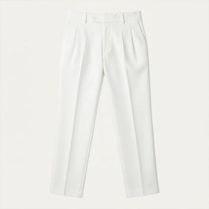 Men's Dress Pants Pleated Front with Straight Leg and Relaxed Fit