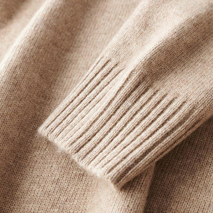 Men's Half-Zip Sweater with Stand Collar