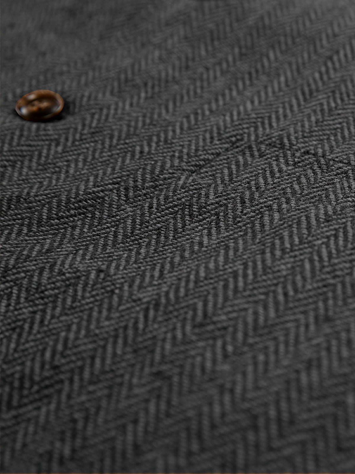 Men's Herringbone Suit Vest with Notch Lapel
