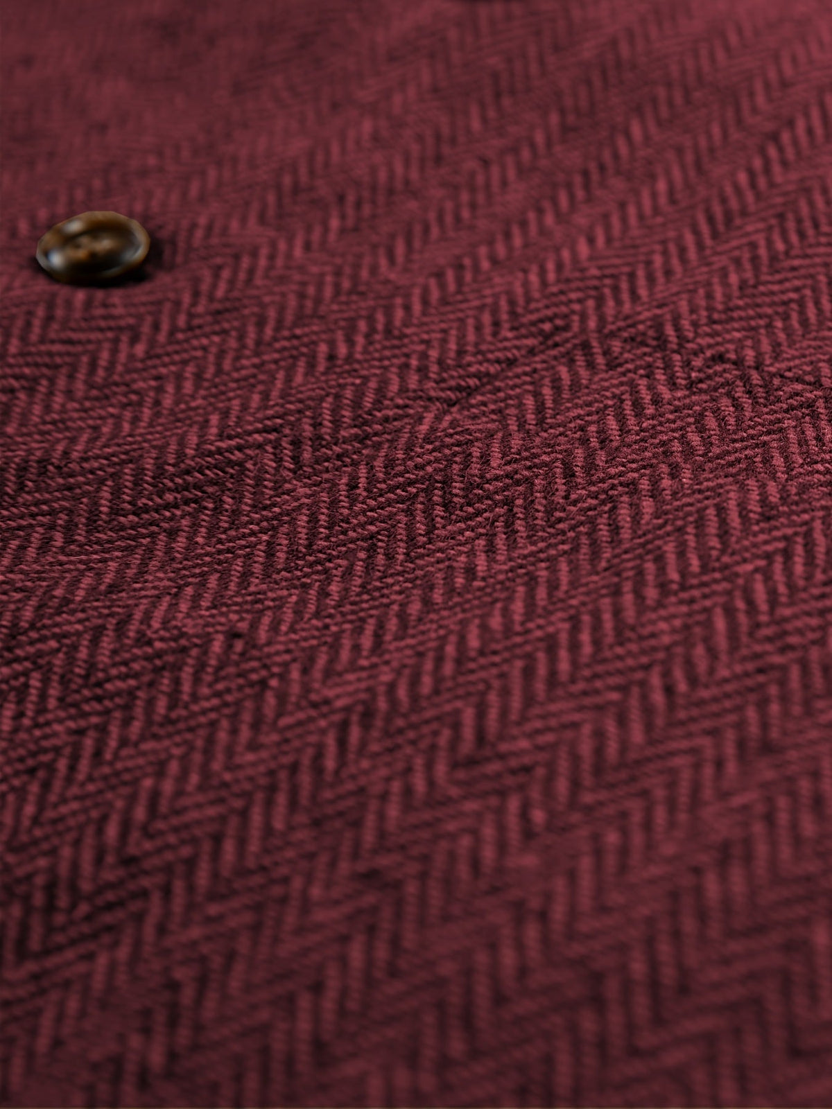 Men's Herringbone Suit Vest with Notch Lapel