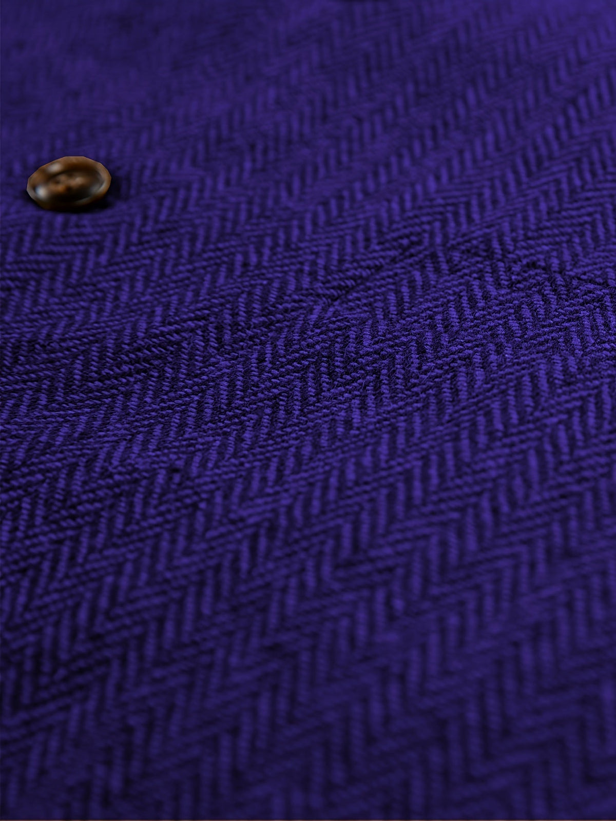 Men's Herringbone Suit Vest with Notch Lapel