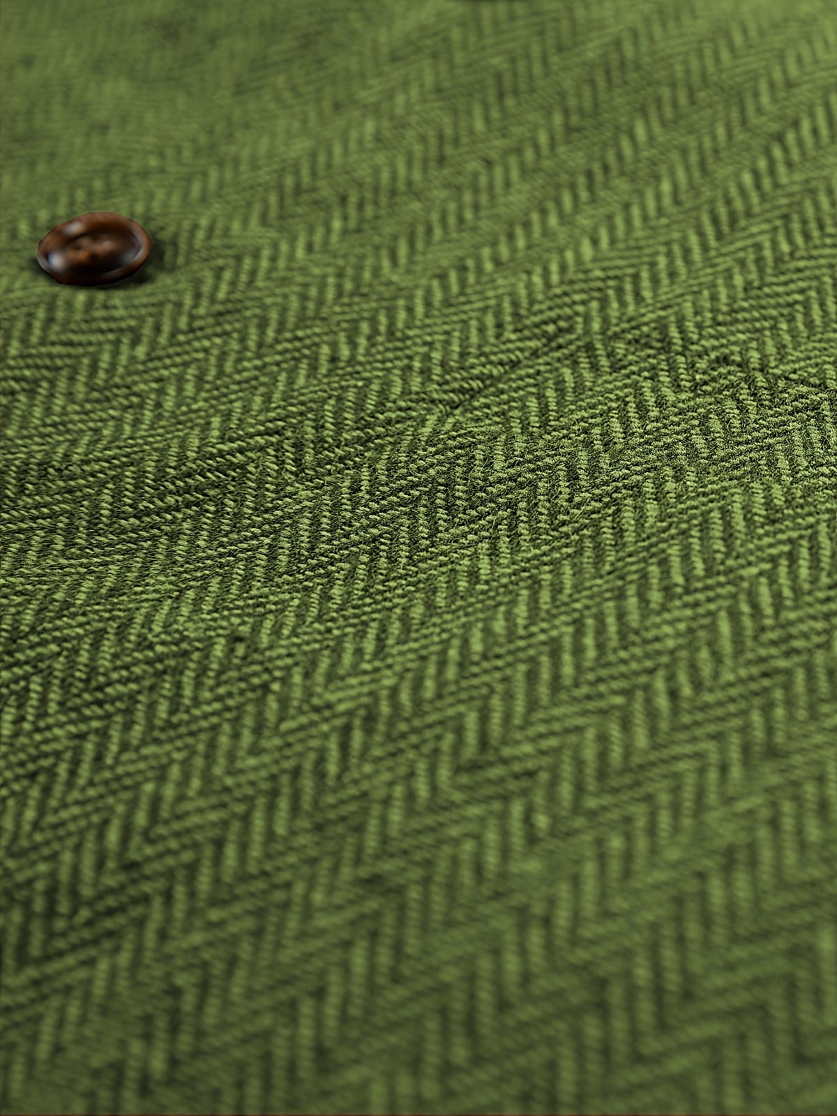 Men's Herringbone Suit Vest with Notch Lapel