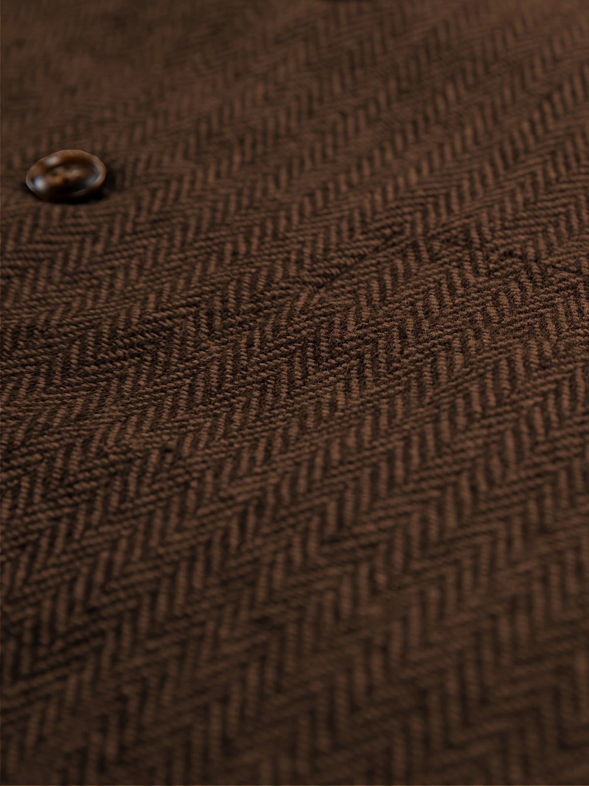 Men's Herringbone Suit Vest with Notch Lapel