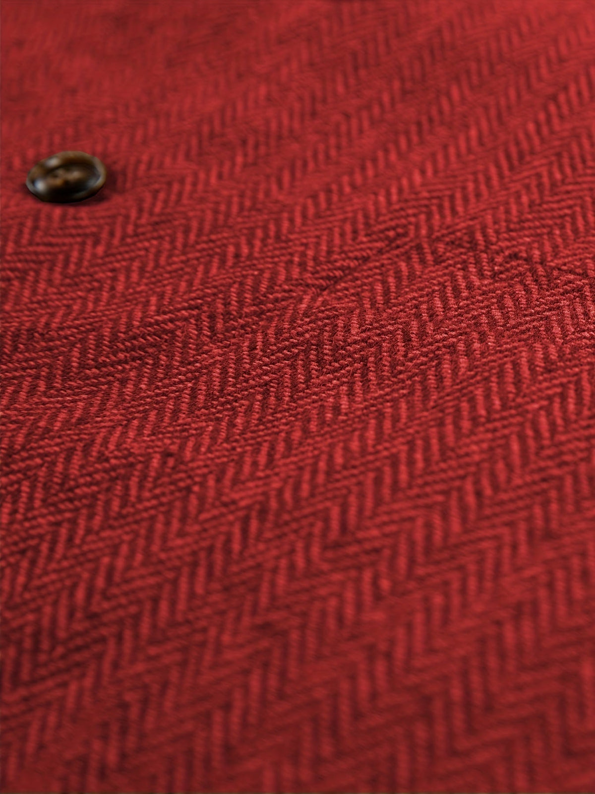 Men's Herringbone Suit Vest with Notch Lapel