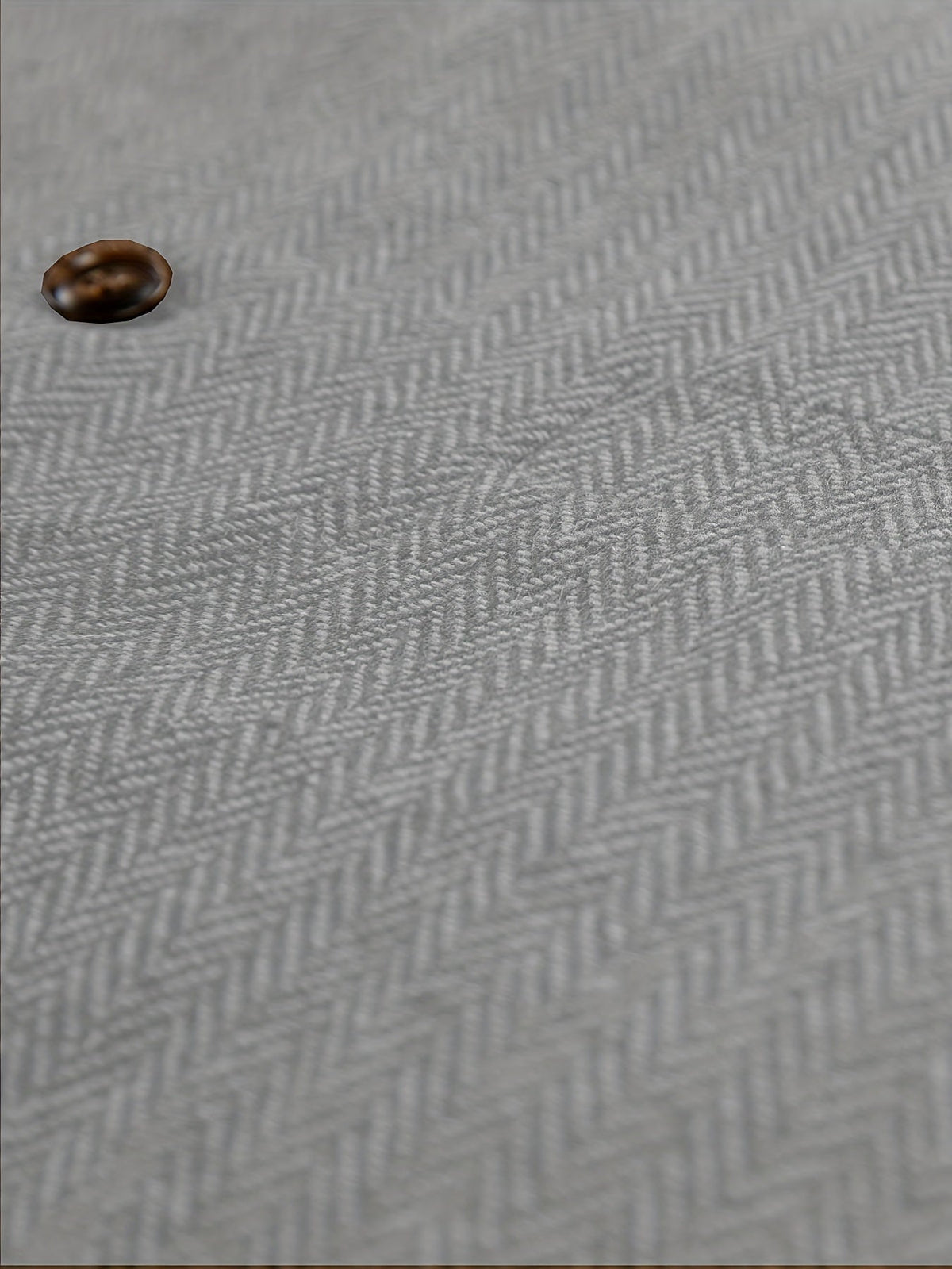 Men's Herringbone Suit Vest with Notch Lapel