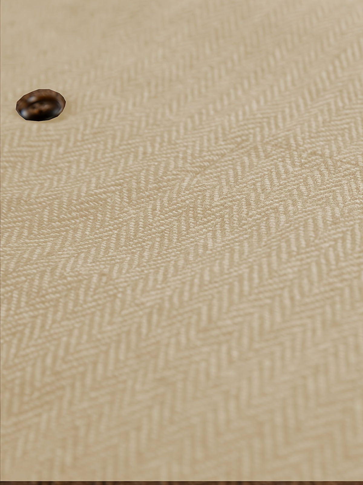 Men's Herringbone Suit Vest with Notch Lapel