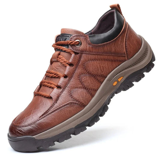 Men's Lace-Up Shoes with Rugged Sole