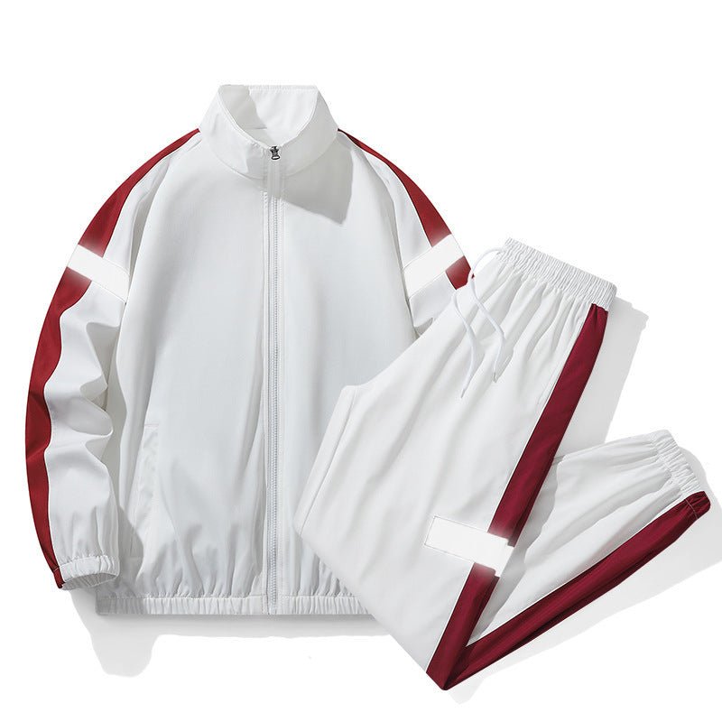 Men's Lightweight Tracksuit with Zip Pockets and Reflective Stripes