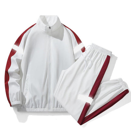 Men's Lightweight Tracksuit with Zip Pockets and Reflective Stripes