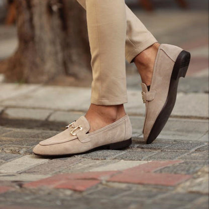 Men's Loafers with Horsebit Detail and Slip-On Design