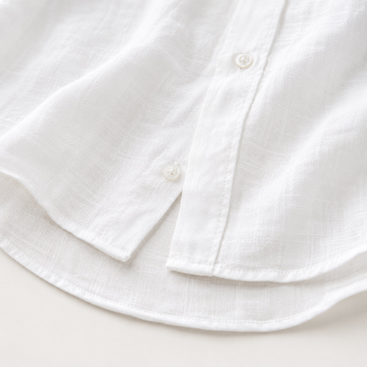 Men's Long Sleeve Button-Up Shirt with Spread Collar
