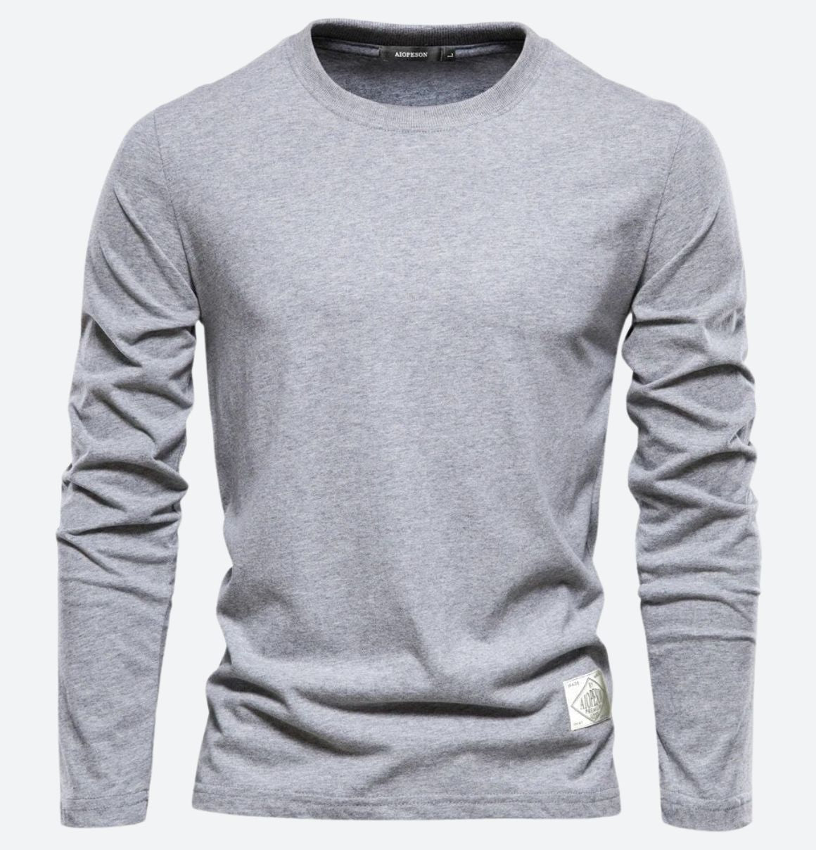 Men's Long Sleeve T-Shirt with Crew Neck