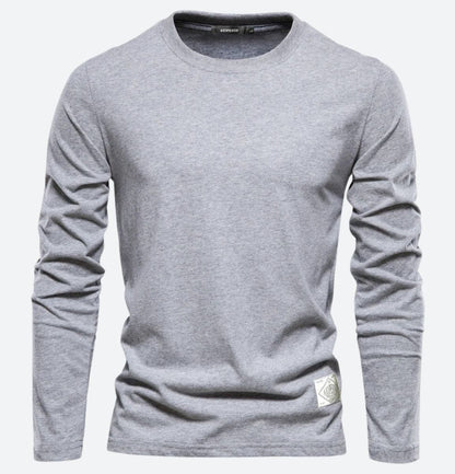 Men's Long Sleeve T-Shirt with Crew Neck