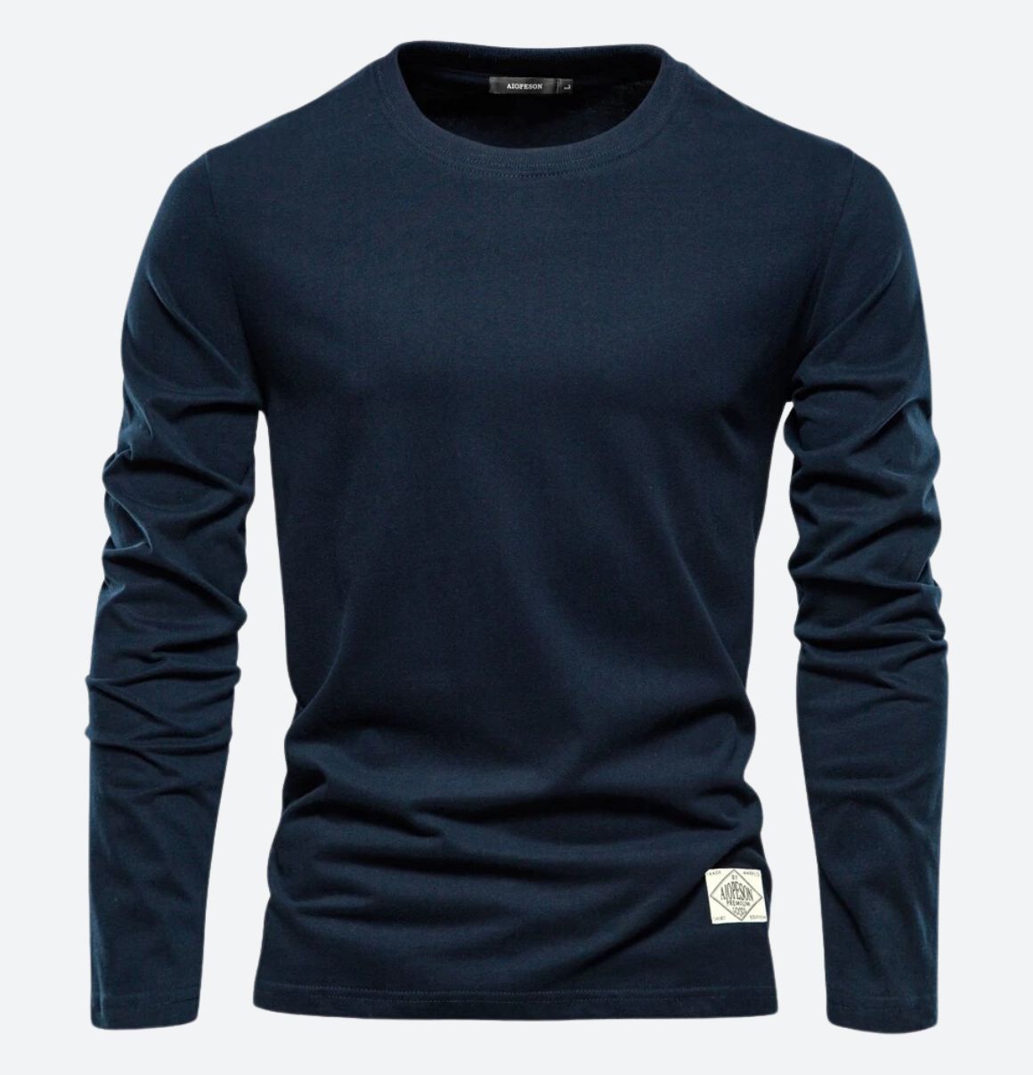 Men's Long Sleeve T-Shirt with Crew Neck