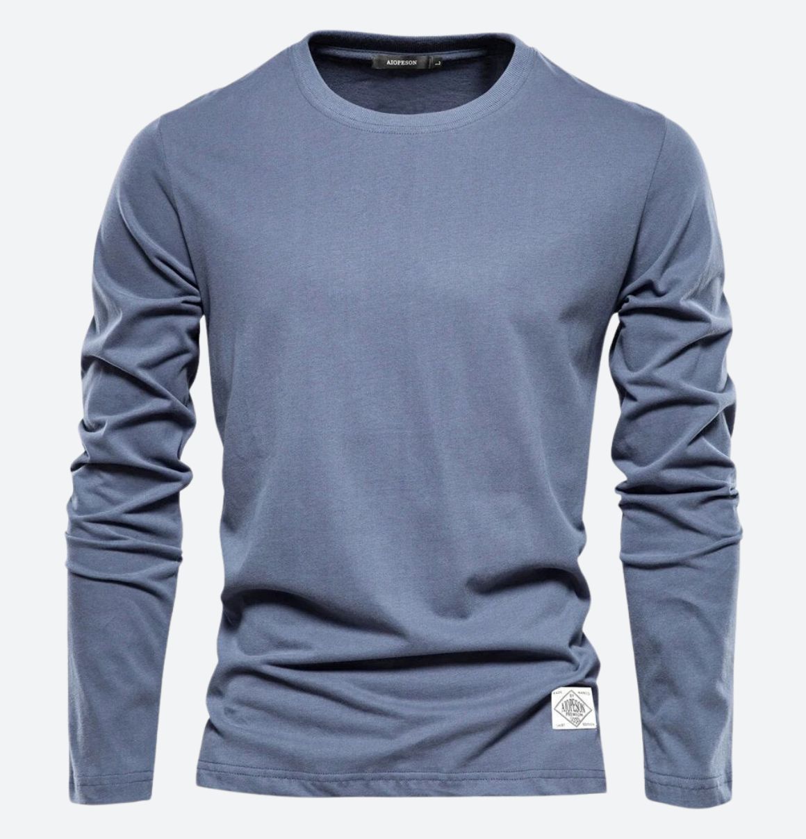 Men's Long Sleeve T-Shirt with Crew Neck
