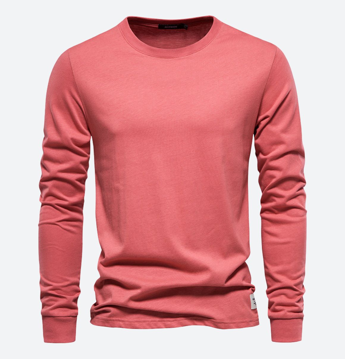 Men's Long Sleeve T-Shirt with Crew Neck